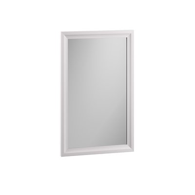 Miroir de salle de bain rectangulaire en MDF blanc, CHARM SENSEA