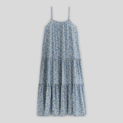 Robe longue à bretelles imprimée MONOPRIX