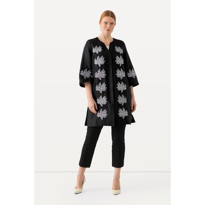 Chemisier en lin avec broderies ULLA POPKEN