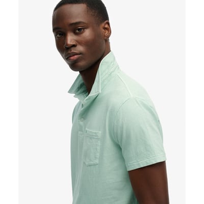 Polo en coton et lin classique SUPERDRY