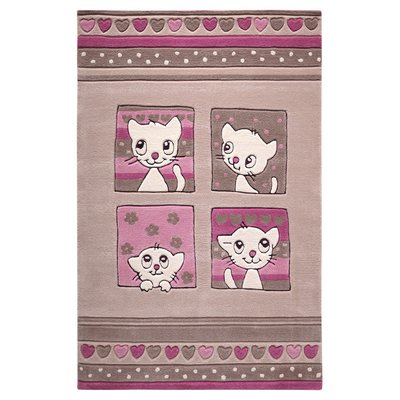 Tapis enfant motif petit chat chambre , KITTY KAT SMART KIDS