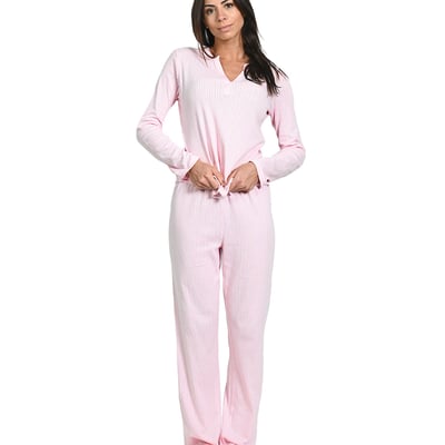 Pyjama femme à manches longues en maille coton NINA SENSEI MAISON