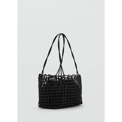 Sac porté épaule tressé moyen MANGO