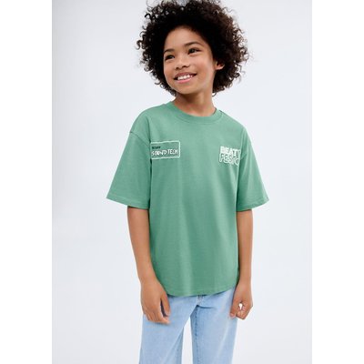 T-shirt imprimé lettres en relief MANGO KIDS