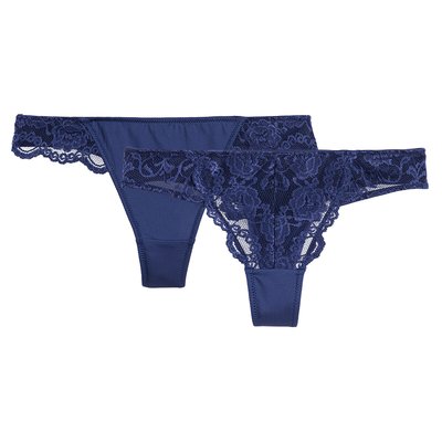 Pack of 2 Anthea Tangas in Lace ANNE WEYBURN