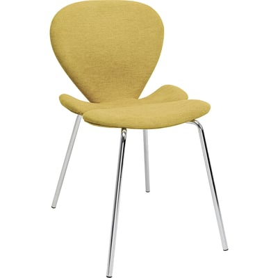 Chaise Soft Blossom jaune moutarde KARE DESIGN