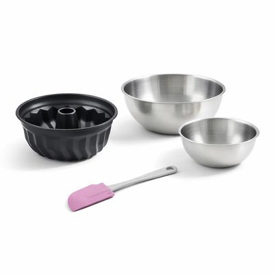 Set de 4 ustensiles de pâtisserie moule à gâteaux 2 bols ZENKER