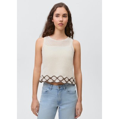 Top maille détails contrastants MANGO TEEN