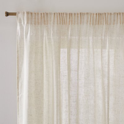 Aron Voile Panel in Polyester and linen with gathers LA REDOUTE INTERIEURS