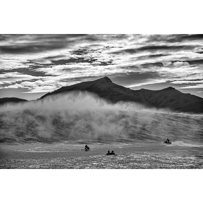 Tableau noir et blanc deco surf belharra HEXOA