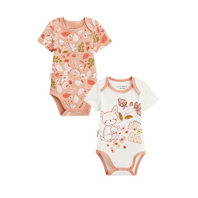 Lot de 2 bodies bébé manches courtes Mindanao PETIT BEGUIN