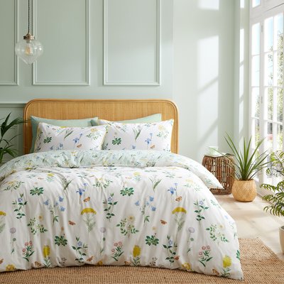 Botanical Cottage Garden 100% Cotton Duvet Cover and Pillowcase Set RHS