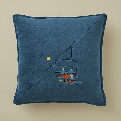 Housse de coussin polaire PASSE-MONTAGNE SYLVIE THIRIEZ