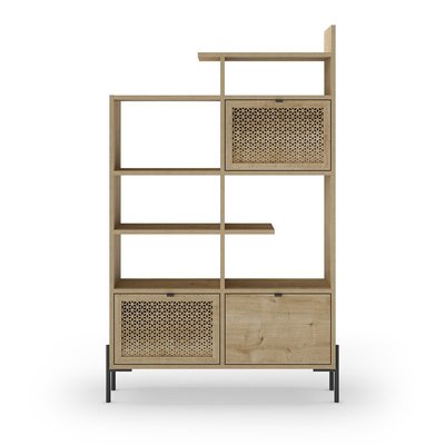 Étagère 3 portes et pieds en métal Inca - H160 cm CALICOSY