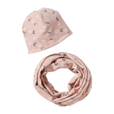 Ensemble fleuri bonnet + snood VERTBAUDET