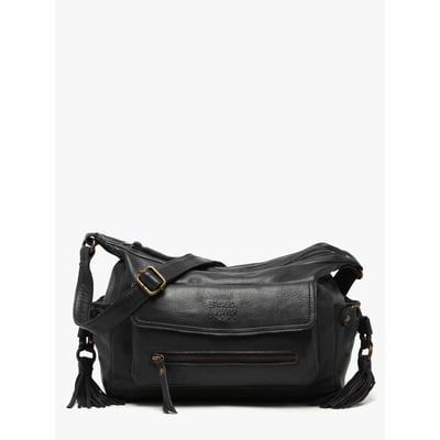 Sac bandoulière Cow cuir BASILIC PEPPER
