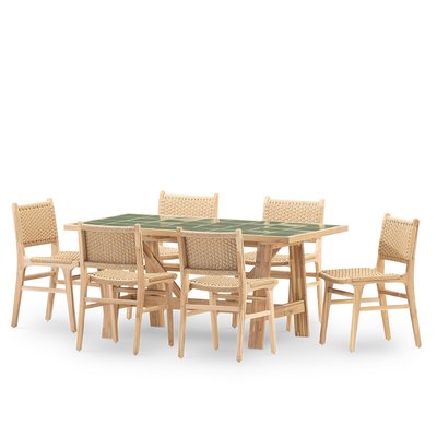 Salon de jardin, 6 chaises, BISBAL & MODENA DEFORA HOME
