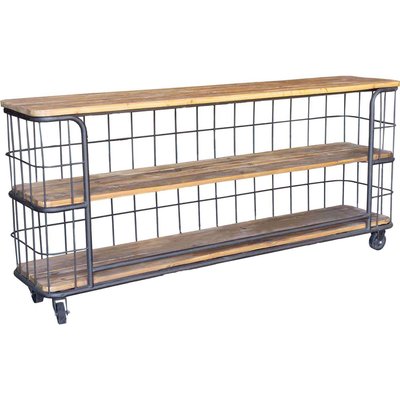 Etagère industrielle sur roulettes 3 plateaux ANTIC LINE CRÉATIONS