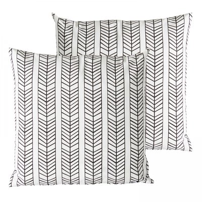 Lot de 2 coussins carrés, QUITO OVIALA