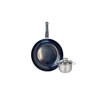 Batterie de cuisine 1 poêle 28cm + 1 faitout 12cm PRIMA BRILLANT ELO