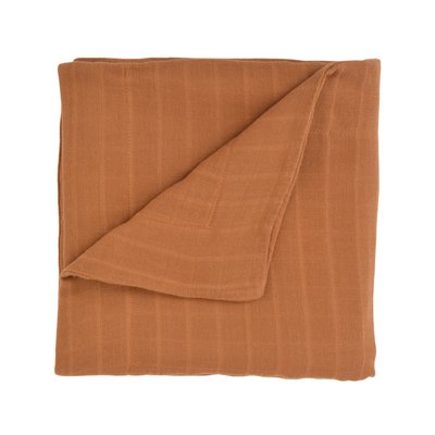 Couverture en lange uni coton bio ARC-EN-CIEL LITTLE CREVETTE