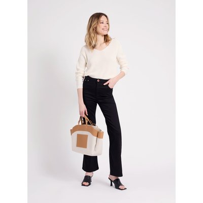 Pull en maille col V M-MURIEL NAF NAF
