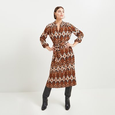 Robe mi- longue imprimée GRAIN DE MALICE