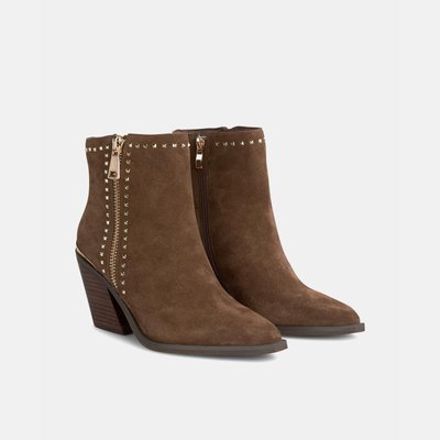 Bottines en cuir à clous ALMA EN PENA