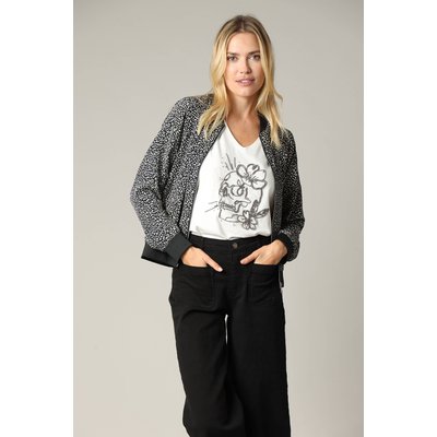 Blouson style bomber avec imprimé animalier avec fermeture zippée CRISTA DEELUXE