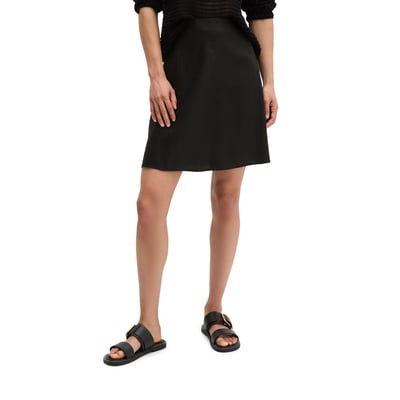 Minijupe flared en viscose-lin stretch MARC O'POLO