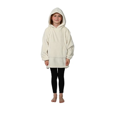 Poncho polaire enfant à capuche doux & chaud GINGER SENSEI MAISON