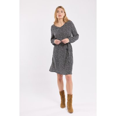 Robe ceinturée à pois en cupro ARMOR-LUX