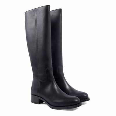 Bottes plates Léonie cuir JULES & JENN