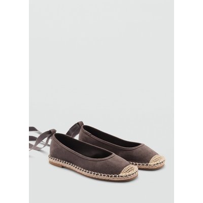 Espadrilles coton lacets MANGO TEEN