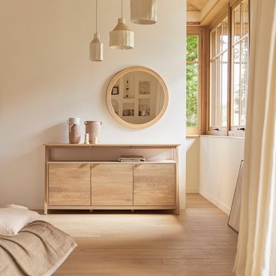 Buffet en chêne massif 165 cm POLA TIKAMOON