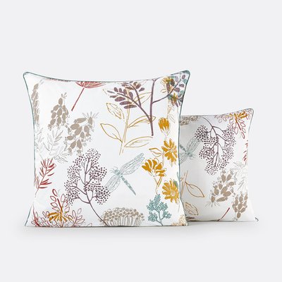 Taie d’oreiller percale de coton, Botanique LA REDOUTE INTERIEURS