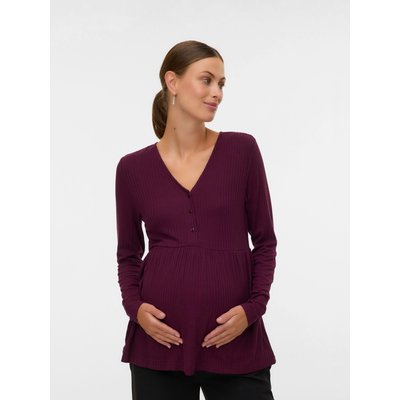 Top Tops Regular Fit Col en V MAMA LICIOUS