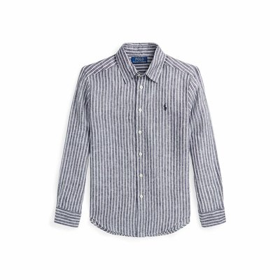 Camicia di lino a maniche lunghe a righe POLO RALPH LAUREN