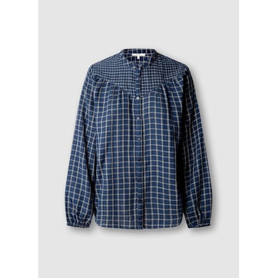 Blouse à carreaux, col Mao PEPE JEANS
