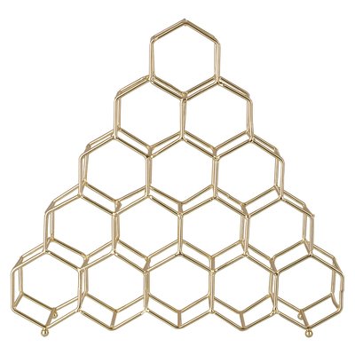 15-Bottle Spice Rack in Gold Finish SO'HOME