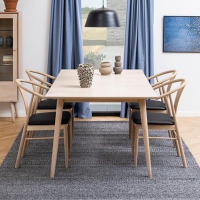 Table à manger extensible en chêne blanchi 8 à 14 couverts L200/300 - CENTIOR HELLIN, DEPUIS 1862