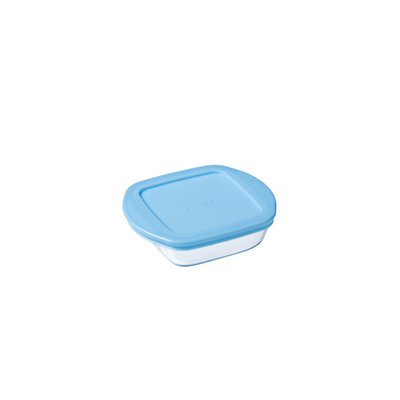 Pot bébé avec couvercle bleu 0,4L PYREX