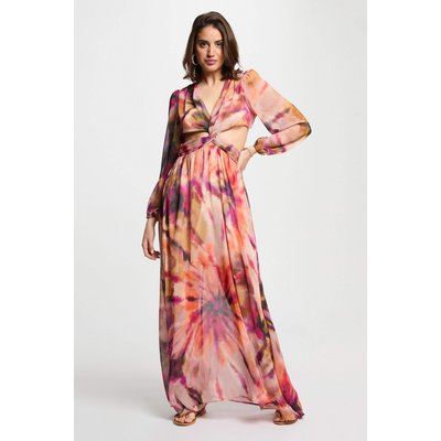 Robe longue droite imprimée MORGAN