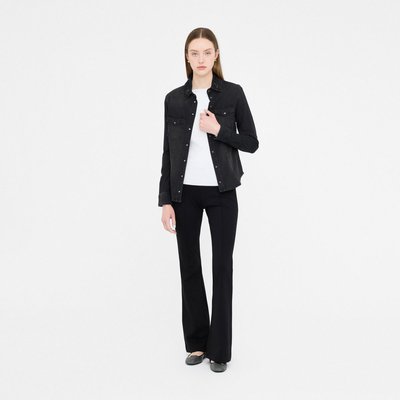 Chemise en toile denim avec strass LIU JO