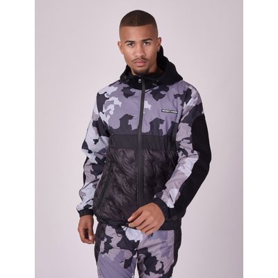 Veste imprimé camouflage matelassage rond PROJECT X