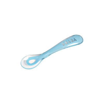 Cuillère 2ème âge en silicone BEABA
