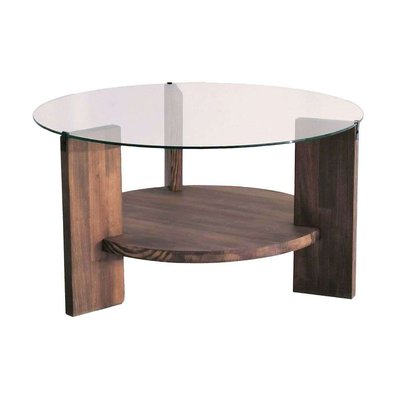 Table basse en bois et verre Mondo HANAH HOME