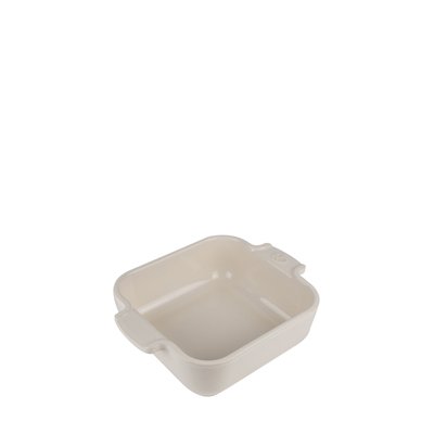 Plat four céramique individuel carré, écru, 18 cm - Appolia PEUGEOT