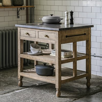 Vinton Stone and American Pine Farmhouse Butchers Block SO'HOME