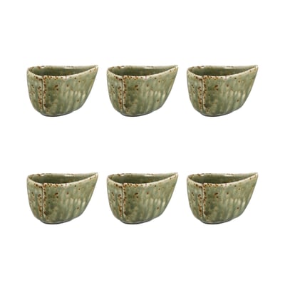 Lot de 6 saucières 10cl en porcelaine, SIGMA OGO LIVING